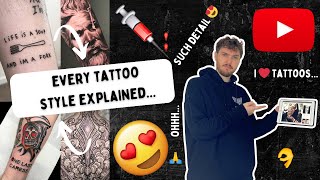 Every Tattoo Style Explained [upl. by Swetiana]