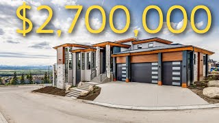 Inside a 2700000 Calgary LUXURY Home with MOUNTAIN VIEWS  Calgary Real Estate  Springbank Hill [upl. by Brenden88]