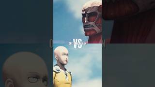 Colossal Titan vs One Punch Man Who Wins 🤔  onepunchman attackontitan [upl. by Acirahs669]