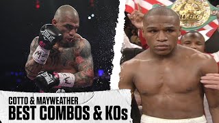 Miguel Cotto and Floyd Mayweather Jr Best Highlights and Knockouts [upl. by Drucilla]