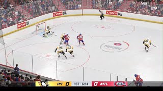 NHL 24  Pittsburgh Penguins vs Montreal Canadiens  Gameplay PS5 [upl. by Hsivat]