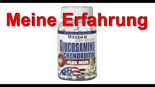 Weider Glucosamin Chondroitin plus MSM  Review und Erfahrung [upl. by Carisa]