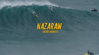 Raw Footage Nazaré Beyond the Chaos Raw Nazaré Surfing Spectacle [upl. by Anecusa]