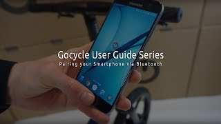 Gocycle User Guide Series  BlueTooth Pairing your Phone\Device [upl. by Nosredneh276]