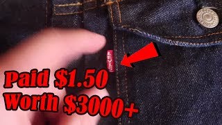 I Bought the CHEAPEST Big E 517xx Vintage Levis Denim Jacket in the World  50s Selvedge Denim Grail [upl. by Leggett]