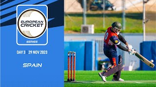 🔴 ECS Spain 2023  Day 3  T10 Live Cricket  European Cricket [upl. by Garik]