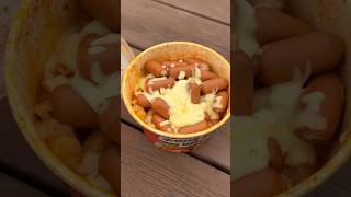 7 for Korean Convenience Store Cheese Tteokbokki Spaghetti  Sausage  Mark Set Meal [upl. by Watkin]