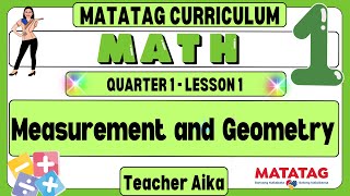 MATATAG Math 1 Grade 1 Quarter 1 Lesson 1 Measurement and Geometry 2 Dimensional Shapes matatag [upl. by Dumanian]