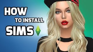 The Sims 4  Tutorial How to install sims with CC from TSR [upl. by Rednael]