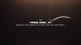 VICIS ARCV1 Elite Shoulder Pads Backplate Installation and Adjustment [upl. by Arahsak]