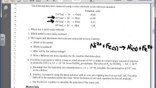 Electrochemical Cells Lab Explanation Video [upl. by Kcinemod]