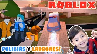 Jailbreak en Roblox  Coches Policias y Ladrones  Juegos Roblox para niños [upl. by Nraa]