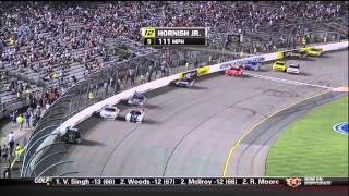 Sam Hornish Jr and Timmy Hill Big Crash  2012 NASCAR Nationwide Series in Richmond [upl. by Feliza]