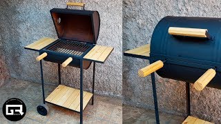 COMO HACER un ASADOR CASERO  BARREL BARBECUE SMOKER [upl. by Canter]