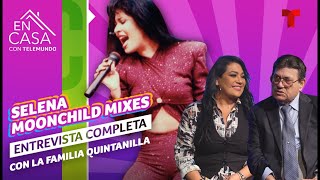 Selena inédita familia Quintanilla lanza álbum ‘Moonchild Mixes’  En Casa con Telemundo [upl. by Adlare559]