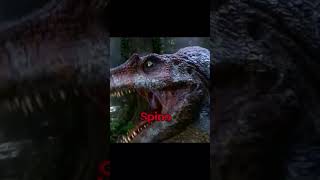 giganotosaurus roar vs spinosaurus roar vs trex roar vs Indominus roar jurassicworld jurassicpark [upl. by Augusta736]