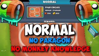 BTD6 Bloonarius Normal Tutorial  No Monkey Knowledge  No Hero Achievement  on Four Circles [upl. by Hana172]