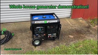 DuroMax XP13000EH Dual Fuel Portable Generator 13000 Watt Gas or Propane Review [upl. by Nevaj]