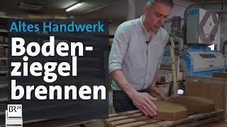 Handwerkspreis für Bodenziegel Neue Ziegel für historische Gemäuer  Abendschau  BR24 [upl. by Yrrad]