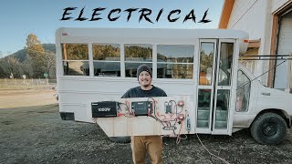 SCHOOL BUS ELECTRICAL  30 DAY SHORT BUS BUILD [upl. by Delilah]