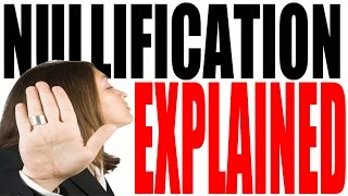 Nullification for Dummies  States Rights The Constitution and The Supremacy Clause [upl. by Adlecirg]