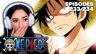 STRAW HATS VS FRANKY FAMILY  One Piece Episode 233 amp 234 Reaction [upl. by Aliuqat]