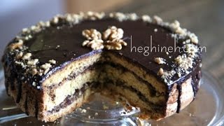 Տորթ Արջուկ  Միշկա   Chocolate Walnut Cake Recipe  Heghineh Cooking Show in Armenian [upl. by Tull]