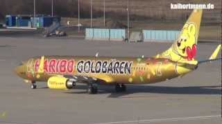 Planespotting  CGN Airport  04032013 [upl. by Annaxor468]