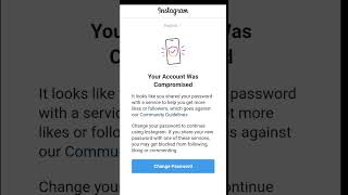 Your account was compromised  your account was compromised instagram problem in hindi 2023 [upl. by Eedeed]