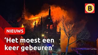 Brand VERWOEST kerk in Veghel  Omroep Brabant [upl. by Atteroc]