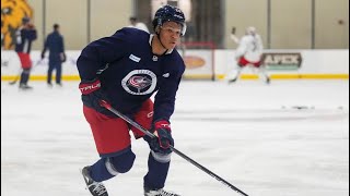 Cayden Lindstrom  CBJ Dev Camp 4th Overall Pick [upl. by Venetia]