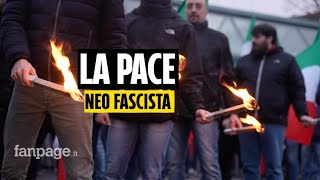 A Milano manifestazione neo fascista di Lealtà Azione quotVogliamo la pace per Russia e Italia” [upl. by Shela]