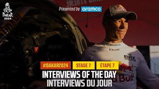 Interview of the day presented by Aramco  Stage 7  Dakar2024 [upl. by Yasibit]