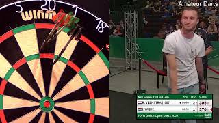 Richard Veenstra vs Justin van Wijhe Last 512 Dutch Open 2022 [upl. by Cybill]