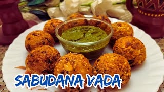 Sabudana Vada Recipe  sago vada  sabudana vada banane ka tarika  नवरात्रि स्पेशल  Vrat Recipe [upl. by Netsrek]