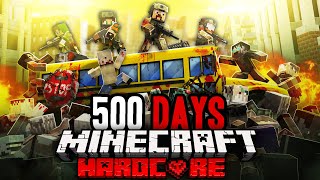 I Survived 500 Days at WAR in Zombie Minecraft 6 Hours [upl. by Adnahsar]