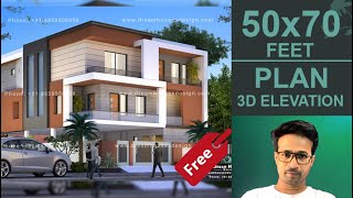 50 x 70 house Plan Design Elevation  15m x 21m home design  3500 Sq ft  2 BHK Ghar ka Naksha [upl. by Leschen]