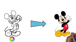 Mickey Mouse ausmalbilder  Kostenlose zum ausmalen und drucken für Kinder [upl. by Diogenes]