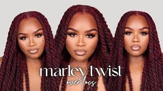 Style My Locs With Me  Marley Twist Over Locs  IamJackieCymone [upl. by Bravin293]