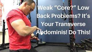 Weak “Core” Low Back Problems It’s Your Transverse Abdominis Do This  Dr Wil amp Dr K [upl. by Lledniuq]