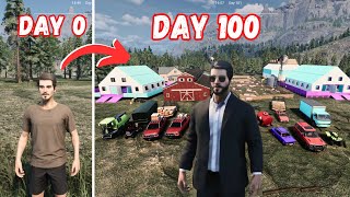 I PLAYED 100 DAYS IN RANCH SIMULATOR  BUILT FARM HUNT  RANCH SIMULATOR 100 DAYS [upl. by Andreas]