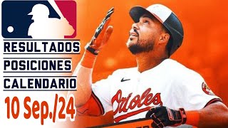 MLB Resultados Posiciones Calendario 10 Septiembre 2024 ⚾ Resumen  Mets se mete al Comodin de la LN [upl. by Laspisa734]