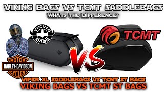 Viking Bags Viper XL Saddlebags VS TCMT FXLRST Saddlebags  Which is Best for you [upl. by Siuluj]