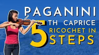 Paganini Caprice No 5 Ricochet Tutorial  Lynn Kuo [upl. by Hosea]