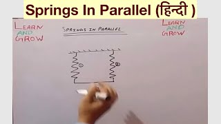 Springs In Parallel हिन्दी [upl. by Nadruoj]