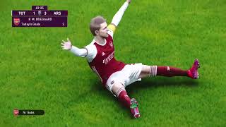 PES 2021  Insane Odegaard brace in North London Derby [upl. by Radbourne]