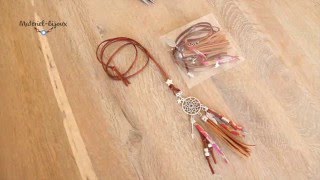 Extrait vidéo tutoriel création dun sautoir Dreamcatcher [upl. by Asiulairam878]