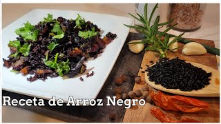 como cocinar arroz negro recetafacil [upl. by Edlihtam]