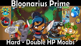 Bloons TD 6  Bloonarius Prime  Hard  Double HP Moabs [upl. by Lindly]