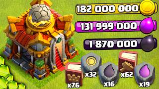 We Got Town Hall 16 Spending Spree on the Update Clash of Clans [upl. by Lemaceon]